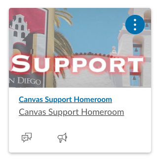 Canvas Support Homeroom Tile