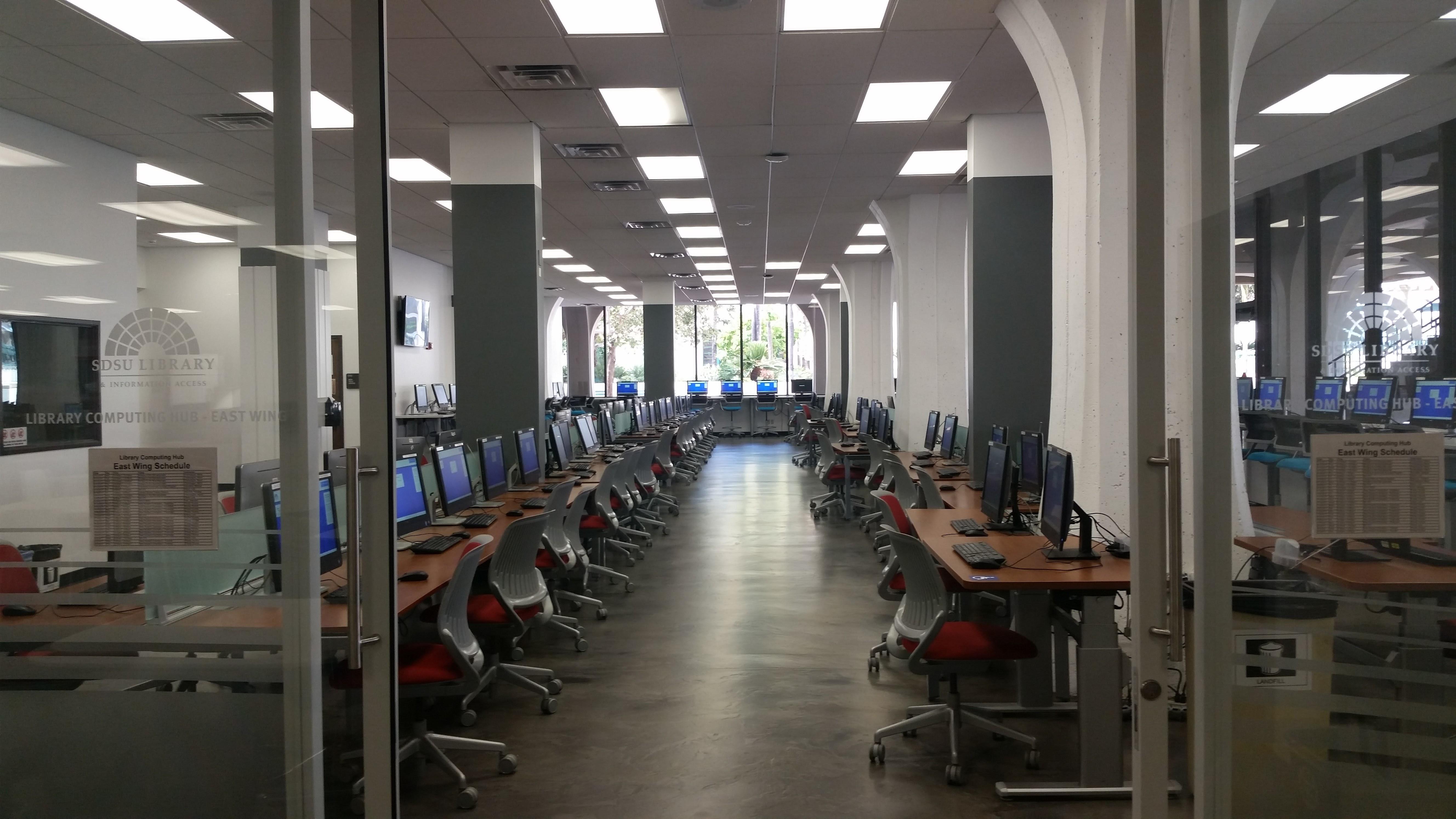 Library computer lab at SDSU