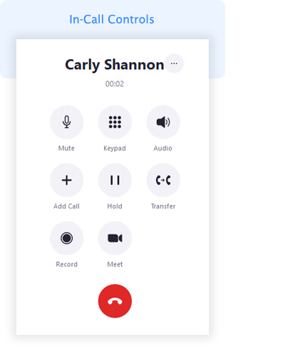 in call controls